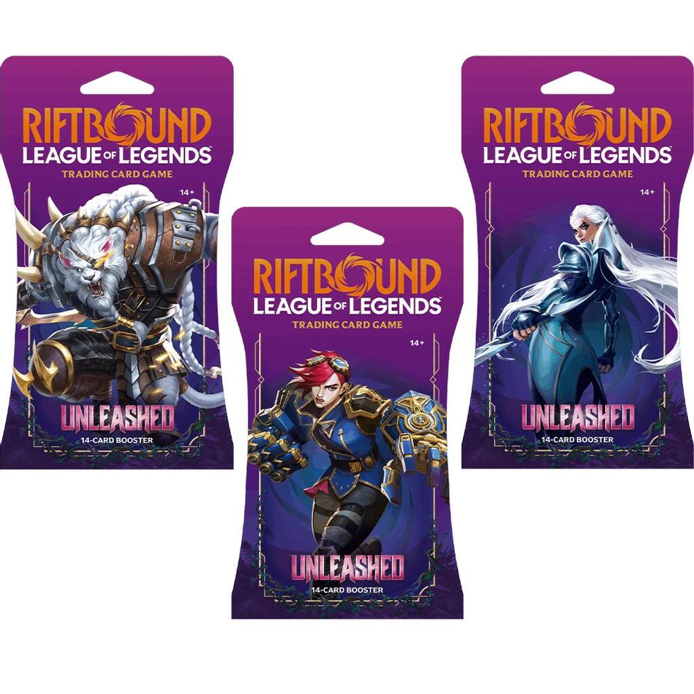 Unleashed - Sleeved Booster Pack Art Bundle [Set of 3] — Unleashed