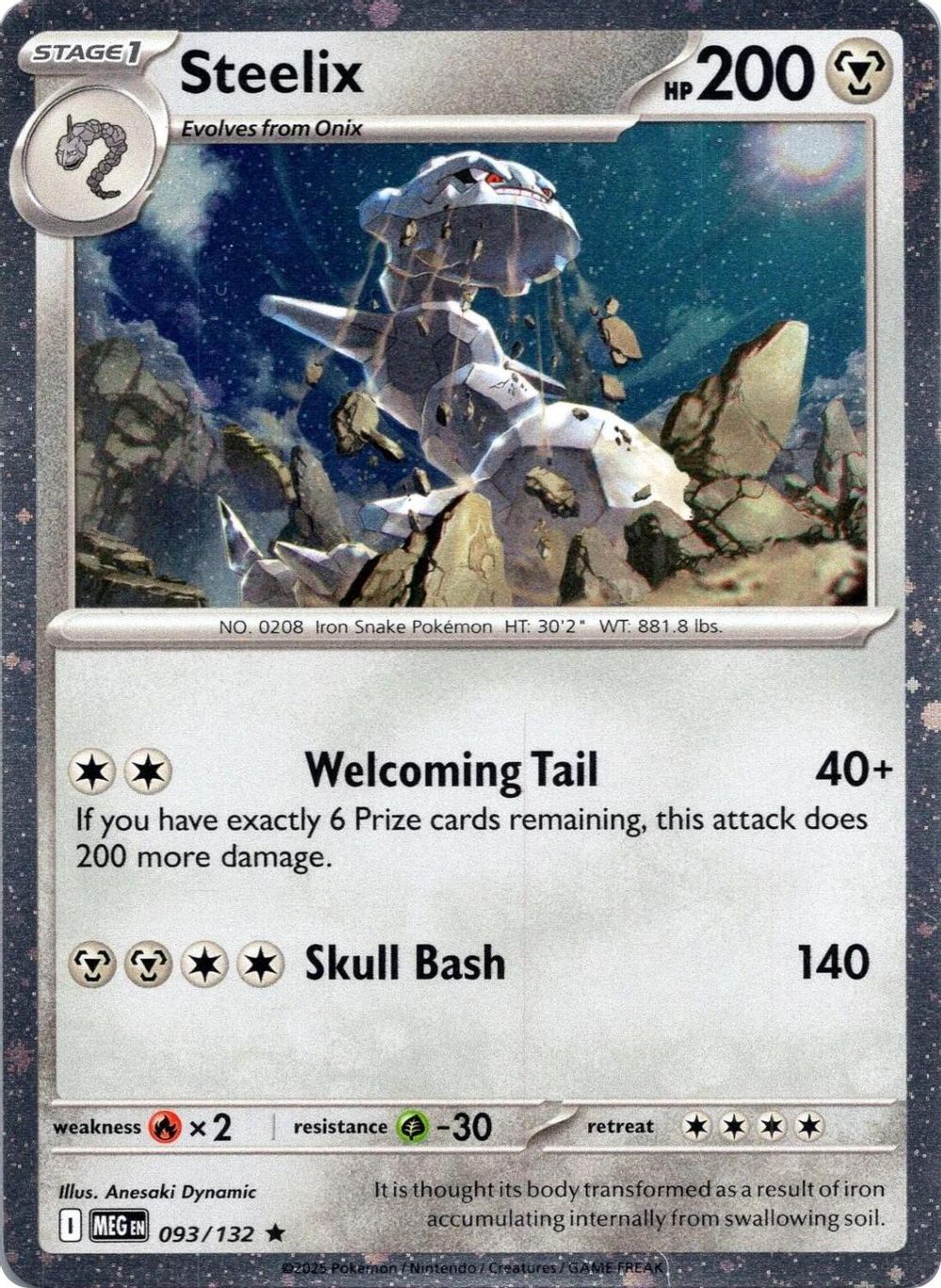 Steelix - 093/132 (Cosmos Holo) — Miscellaneous Cards & Products