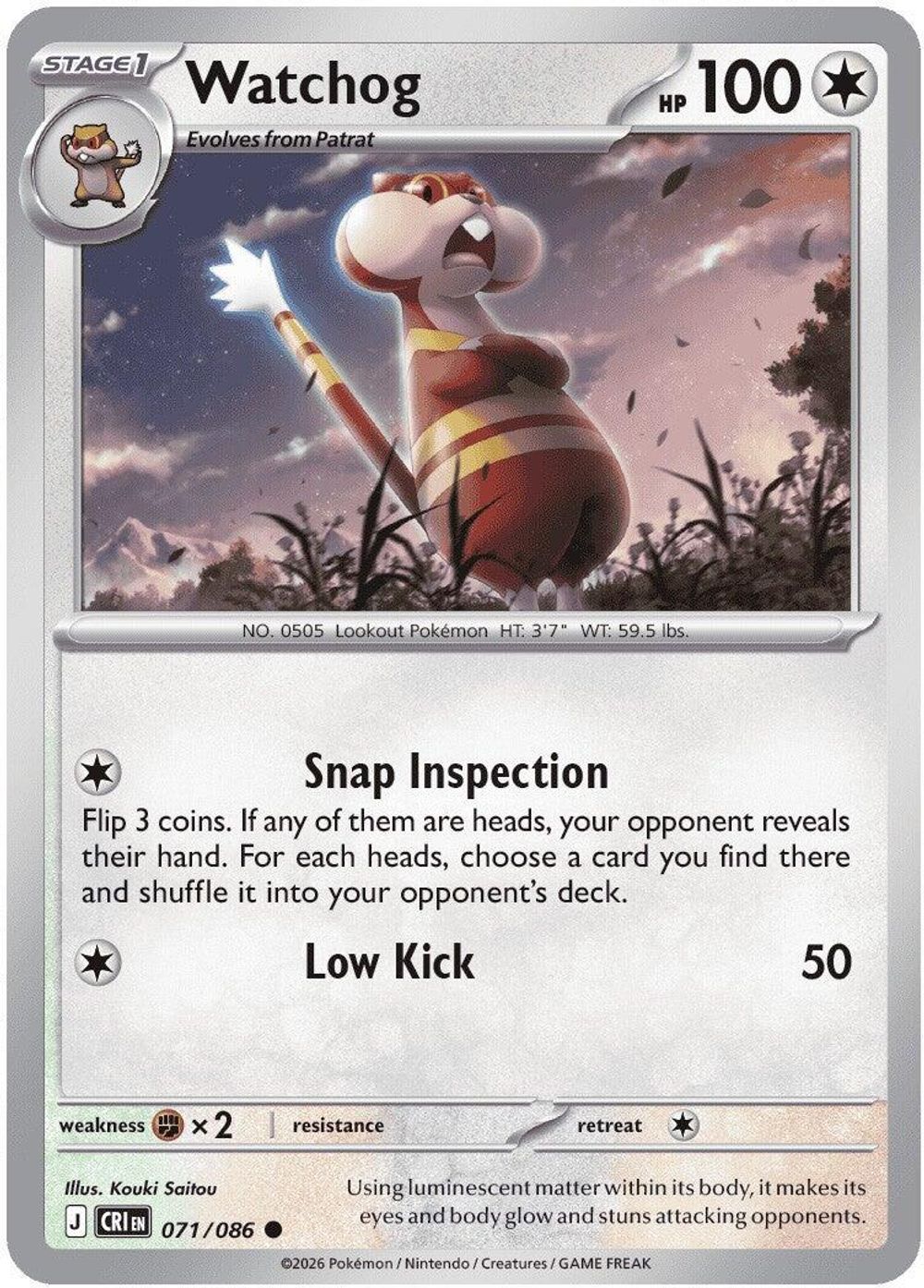 Watchog - 071/086 — ME04: Chaos Rising