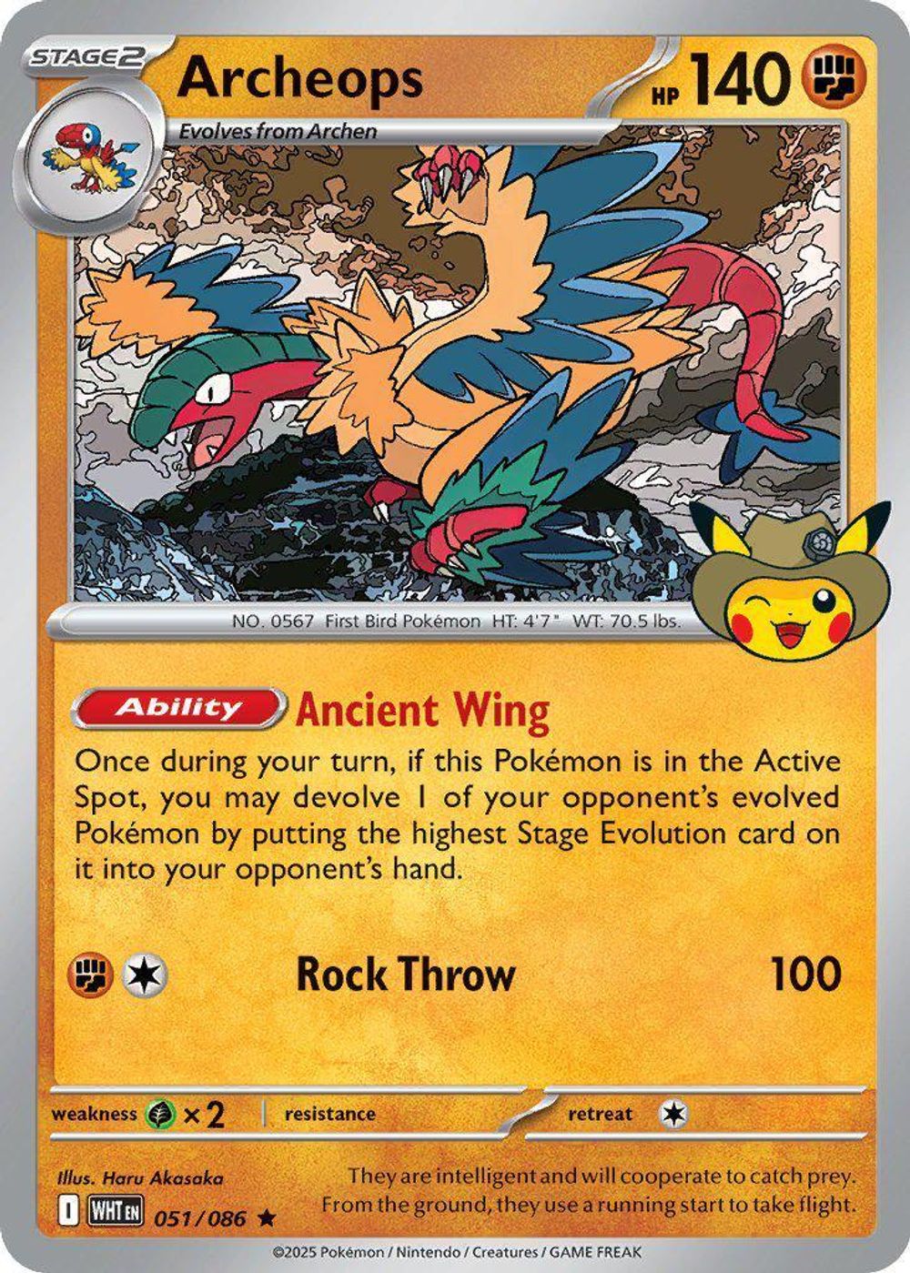 Archeops - 051 (Fossil Museum Exclusive) — ME: Mega Evolution Promo