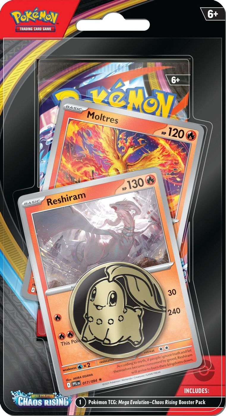 Chaos Rising Single Pack Blister [Reshiram/Moltres] — ME04: Chaos Rising