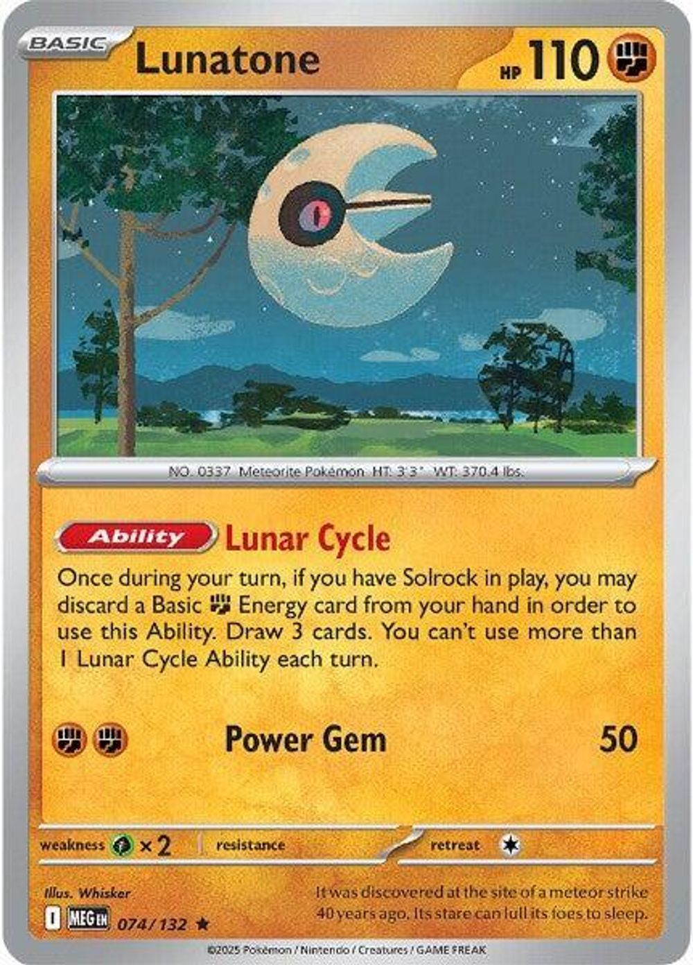 Lunatone - 074/132 (Non-Holo) — Deck Exclusives