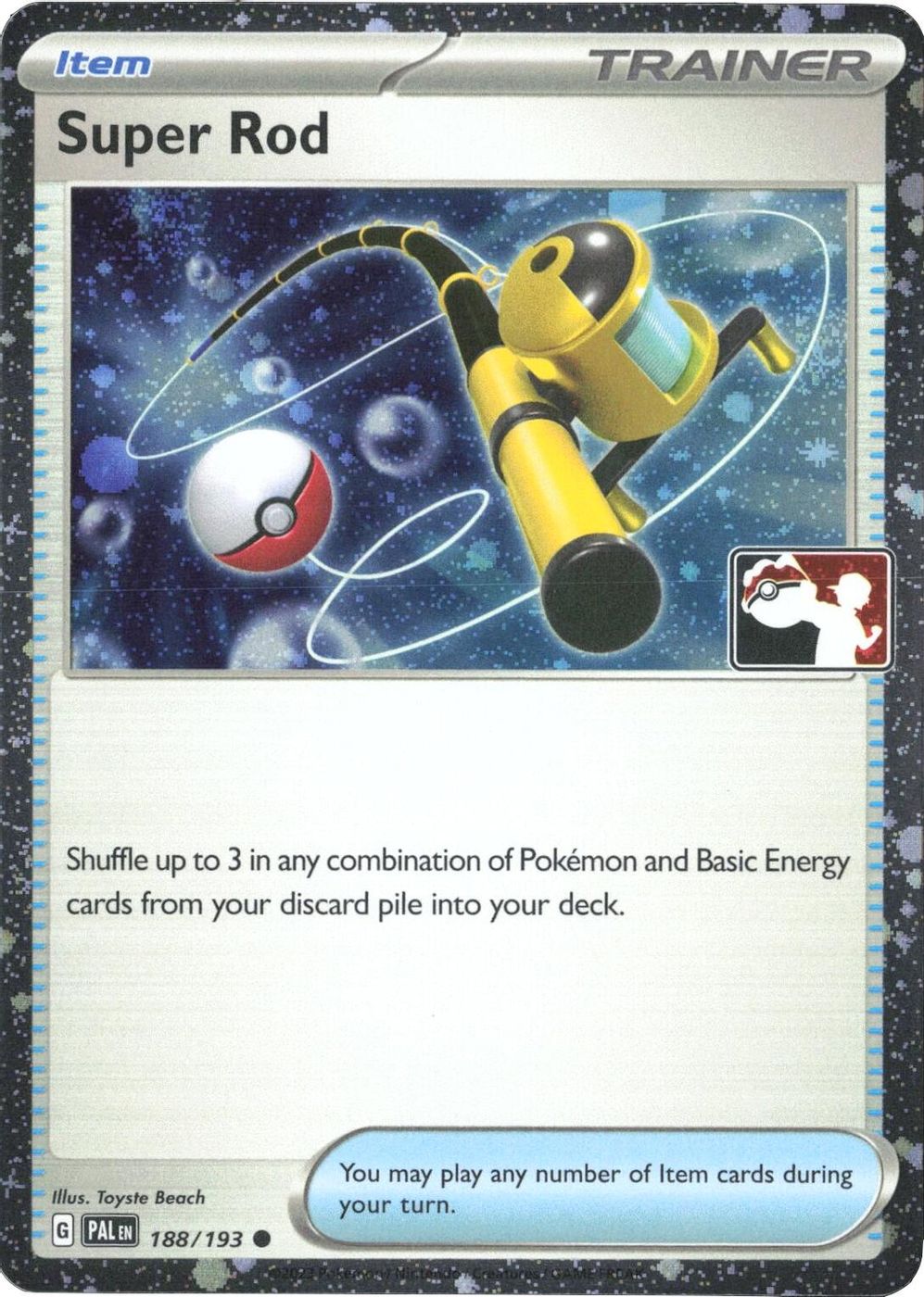 Super Rod - 188/193 (Cosmos Holo) — Prize Pack Series Cards