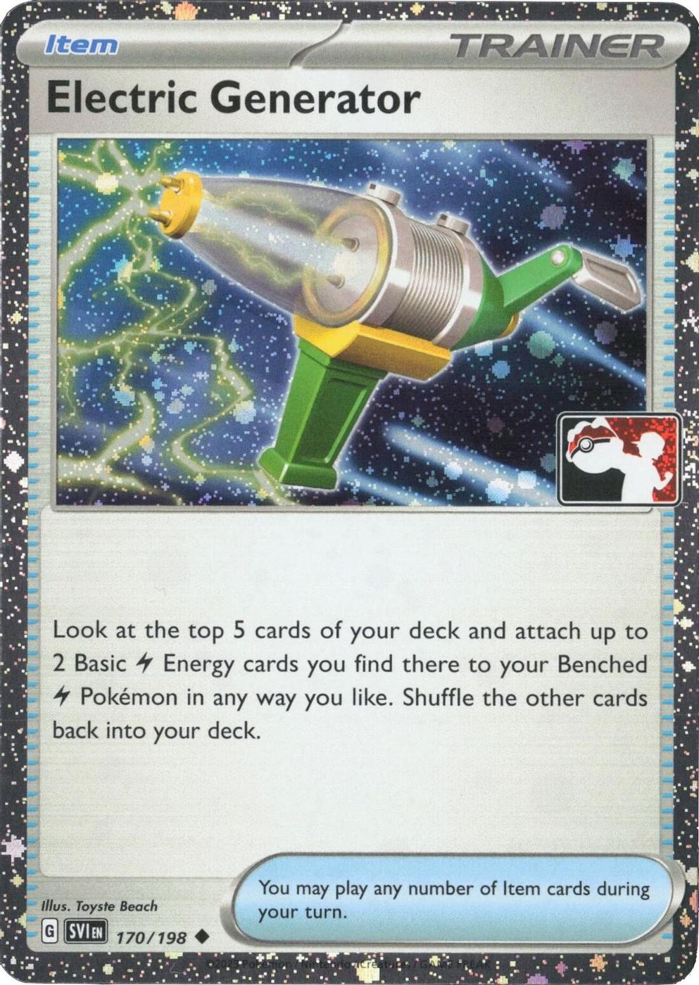 Electric Generator - 170/198 (Cosmos Holo) — Prize Pack Series Cards