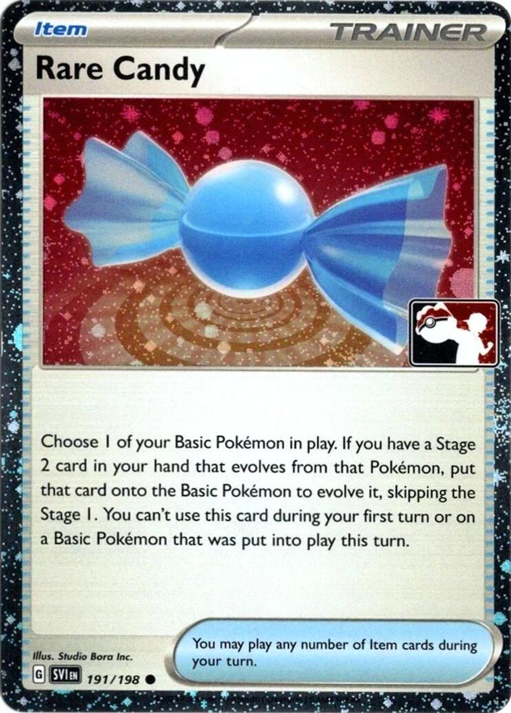 Rare Candy - 191/198 (Cosmos Holo) — Prize Pack Series Cards