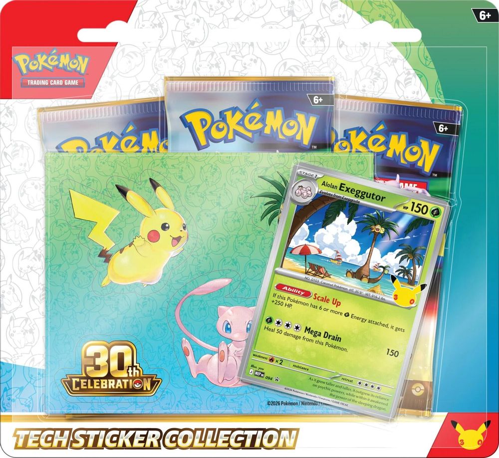 30th Celebration Tech Sticker Collection [Alolan Exeggutor] — ME: 30th Celebration