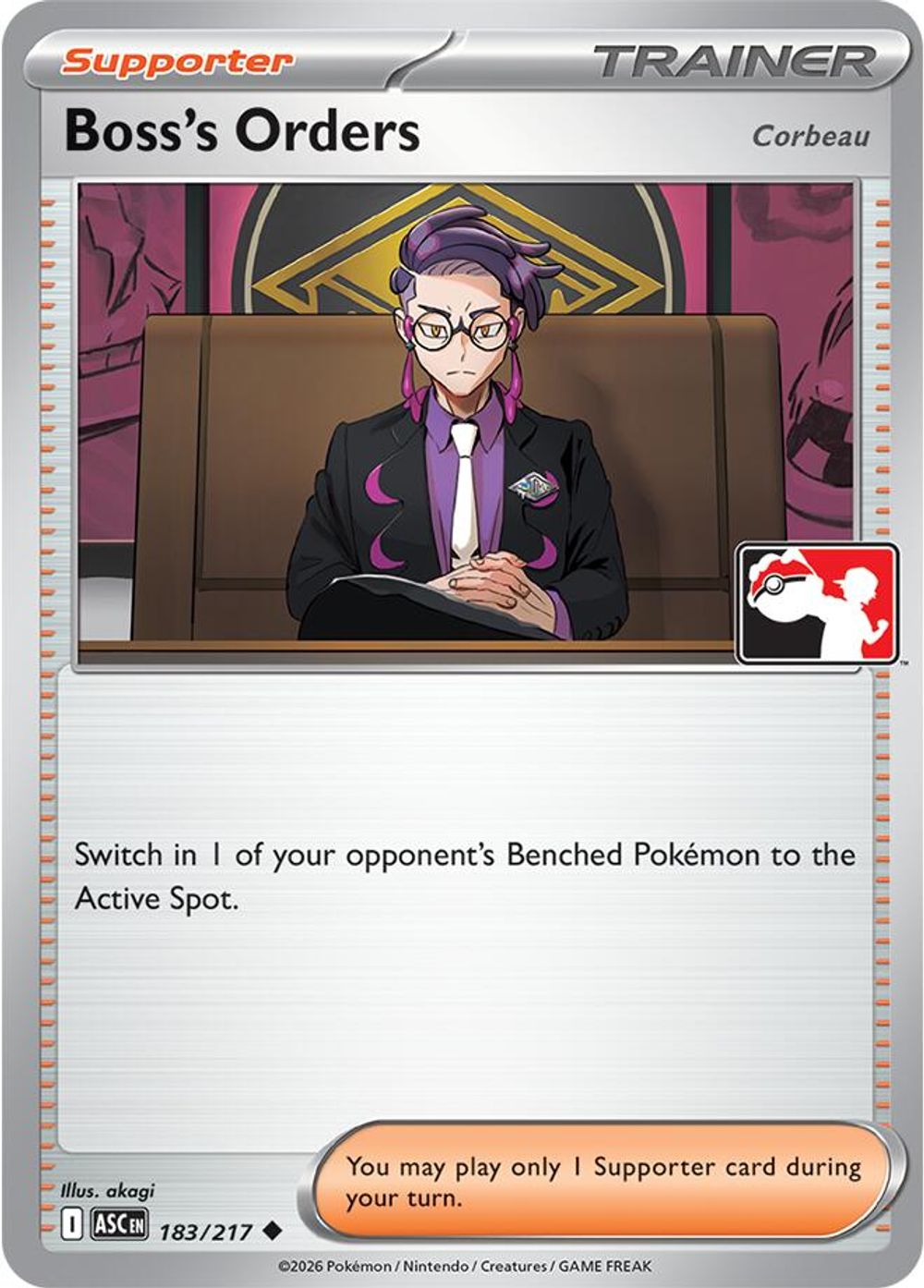 Boss's Orders [Corbeau] - 183/217 — Prize Pack Series Cards