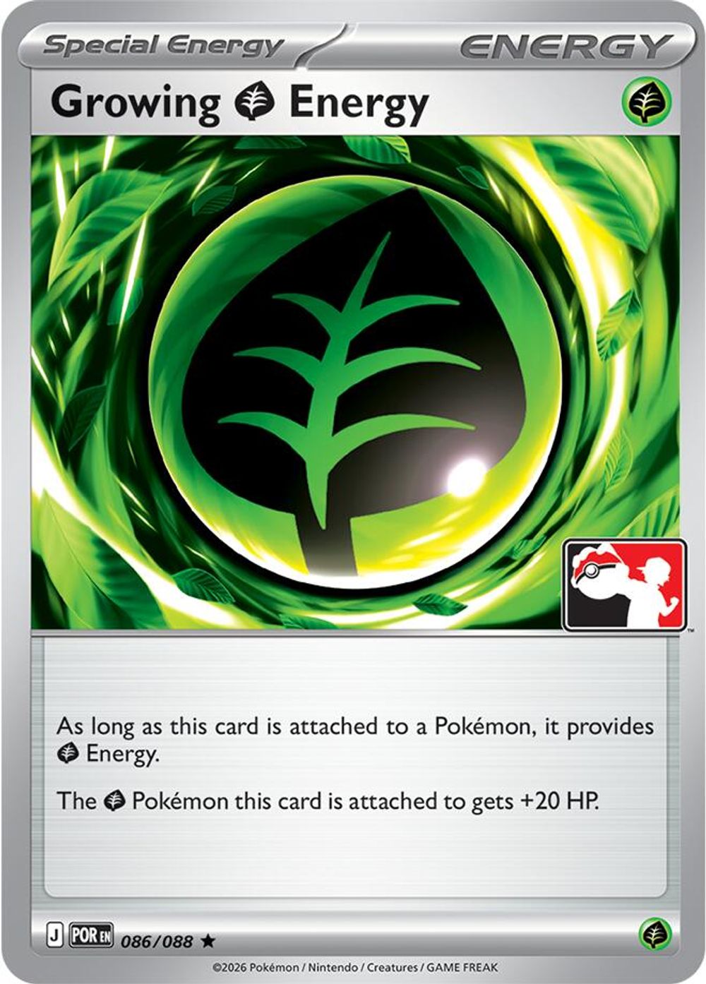 Growing Grass Energy - 086/088 — Prize Pack Series Cards