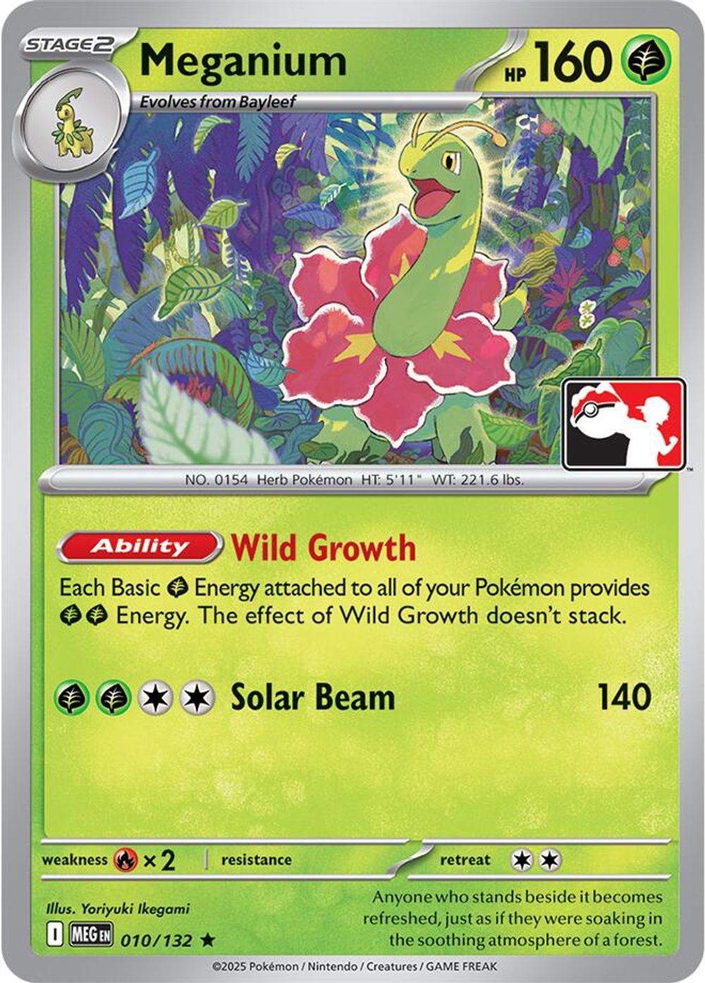 Meganium - 010/132 — Prize Pack Series Cards