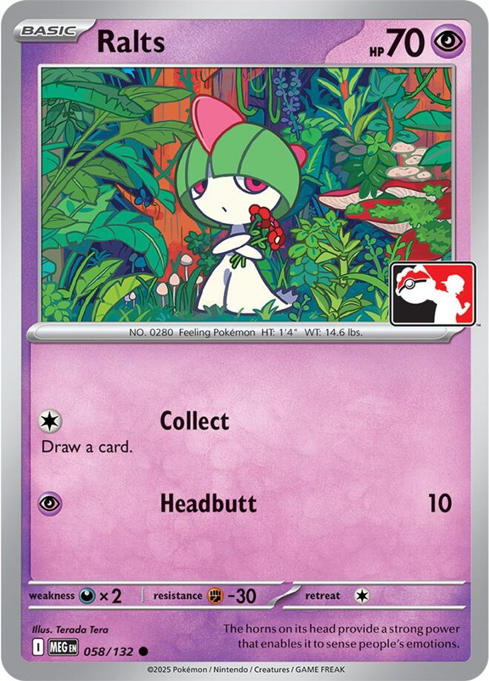Ralts - 058/132 — Prize Pack Series Cards