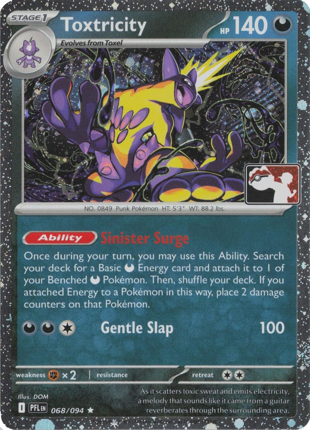 Toxtricity - 068/094 (Cosmos Holo) — Prize Pack Series Cards