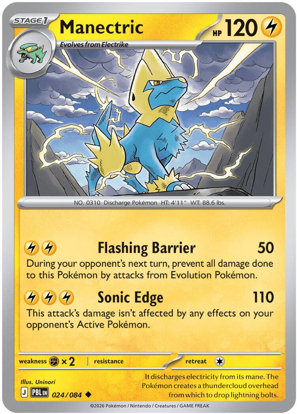 Manectric - 024/084 — ME05: Pitch Black