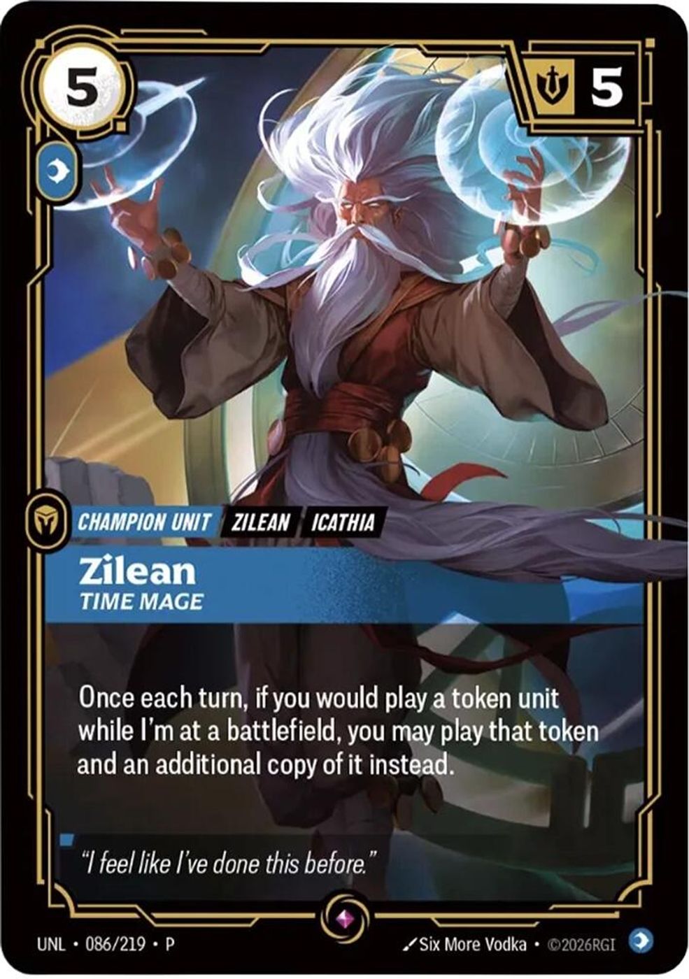 Zilean - Time Mage — Riftbound Organized Play Promotional Cards