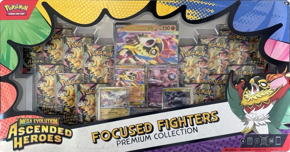 Ascended Heroes Focused Fighters Premium Collection (Sam's Club) — ME: Ascended Heroes