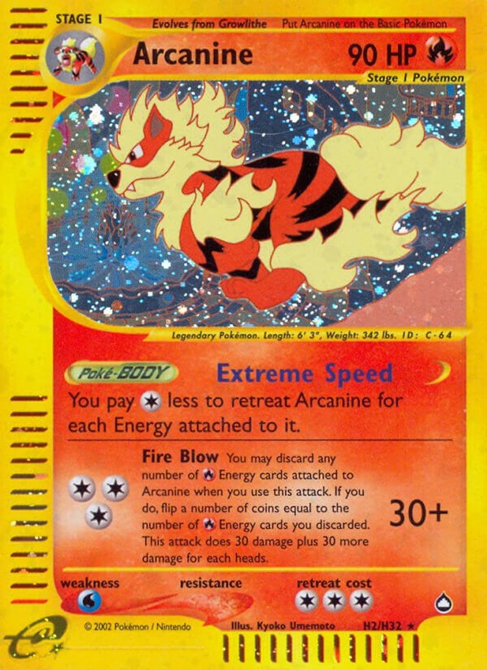 Arcanine (H2) — Aquapolis