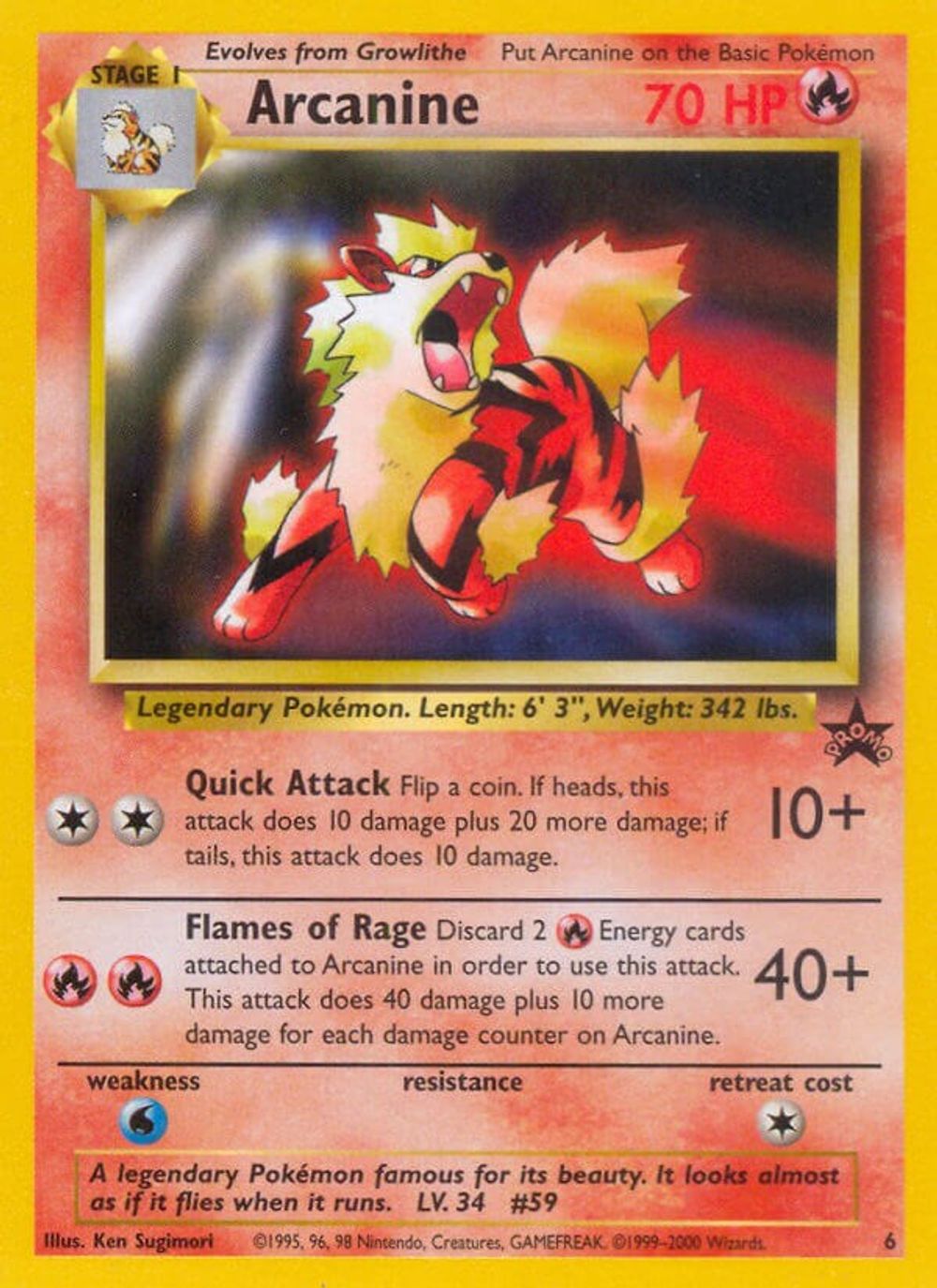 Arcanine — WoTC Promo