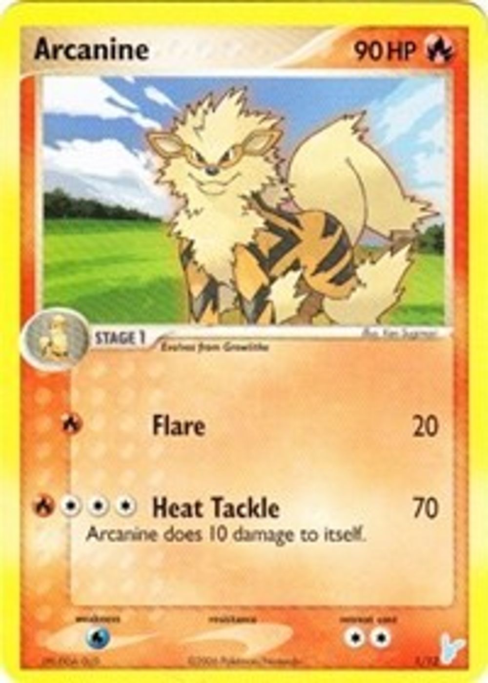 Arcanine — EX Trainer Kit 2: Plusle & Minun