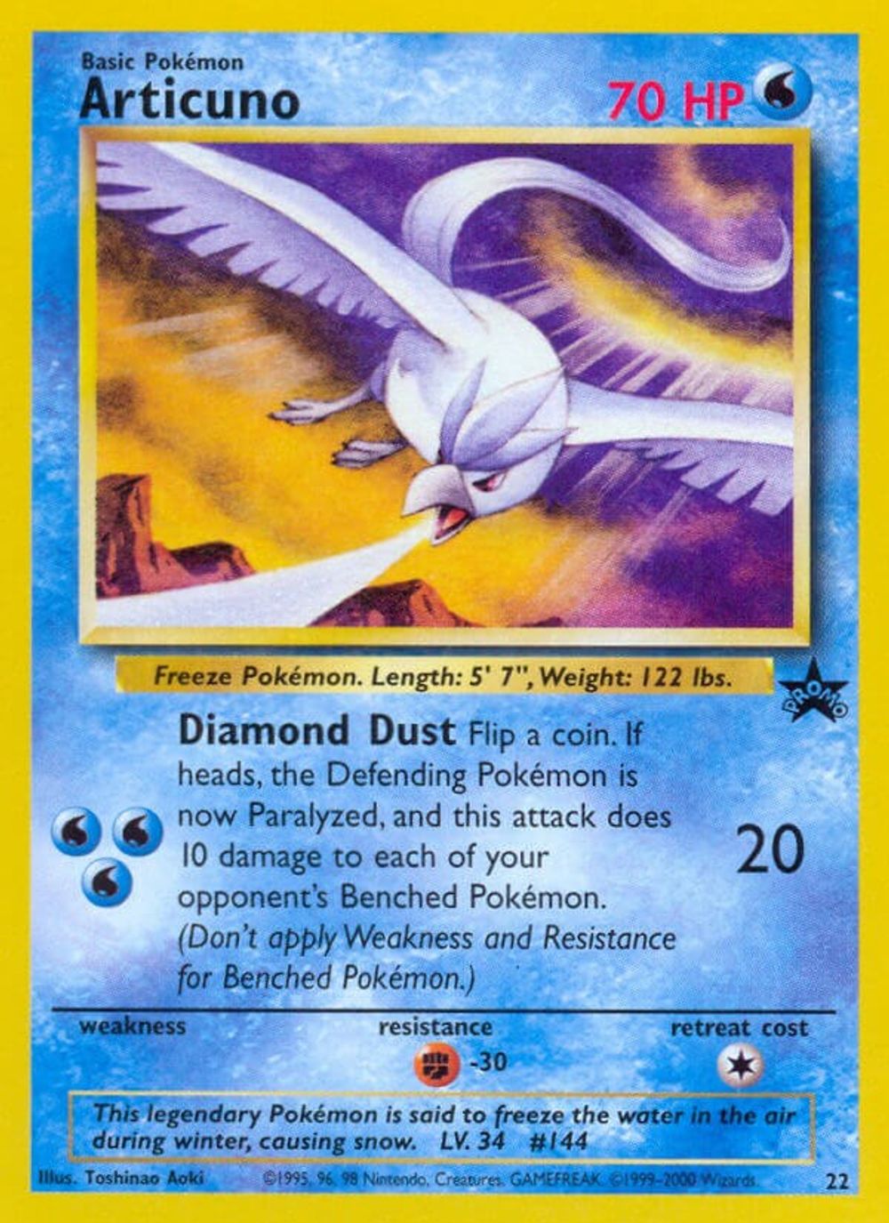Articuno (22) — WoTC Promo