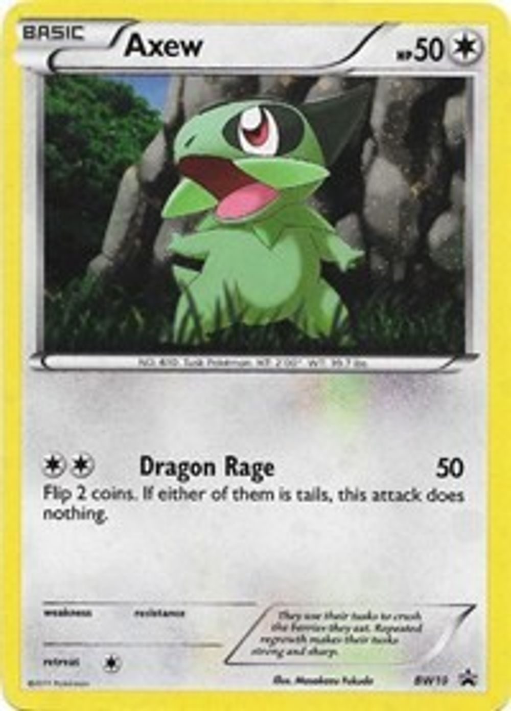 Axew - BW10 — Black and White Promos