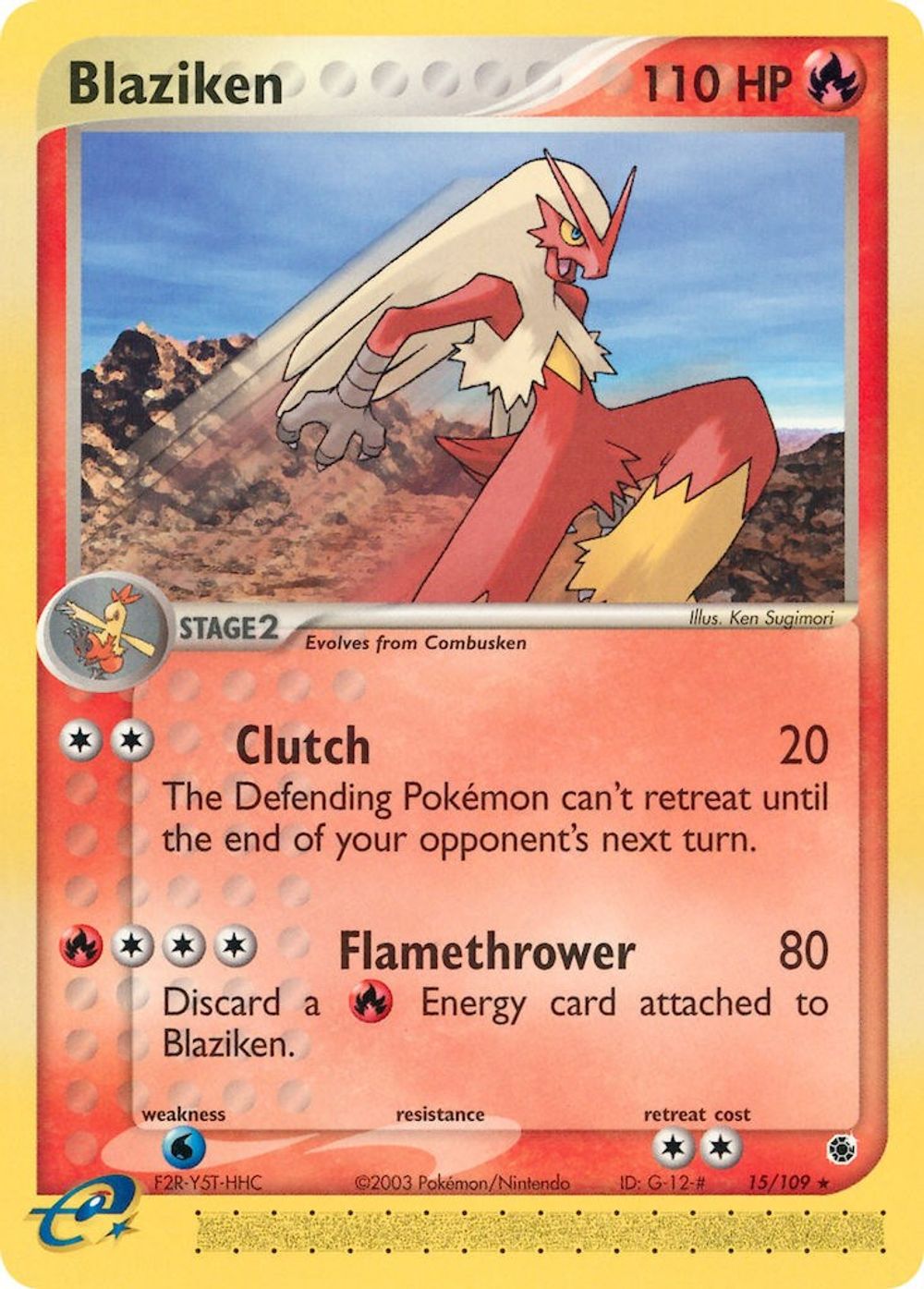 Blaziken - 15/109 — Ruby and Sapphire