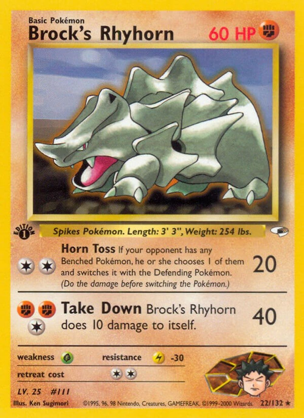 Brock's Rhyhorn (22) — Gym Heroes