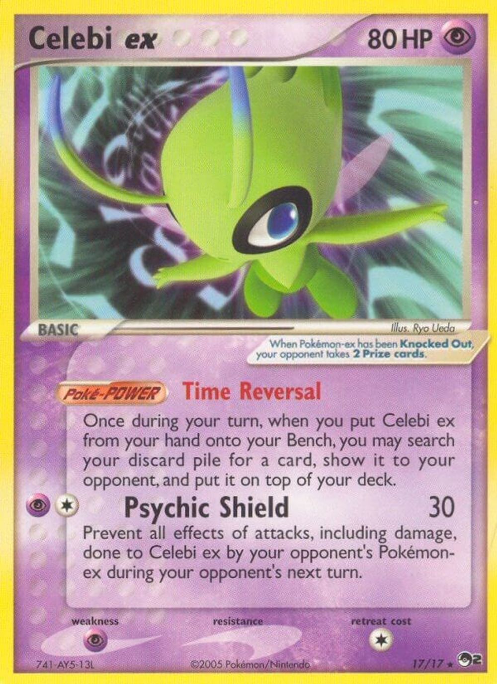 Celebi ex (Non-Holo) — POP Series 2
