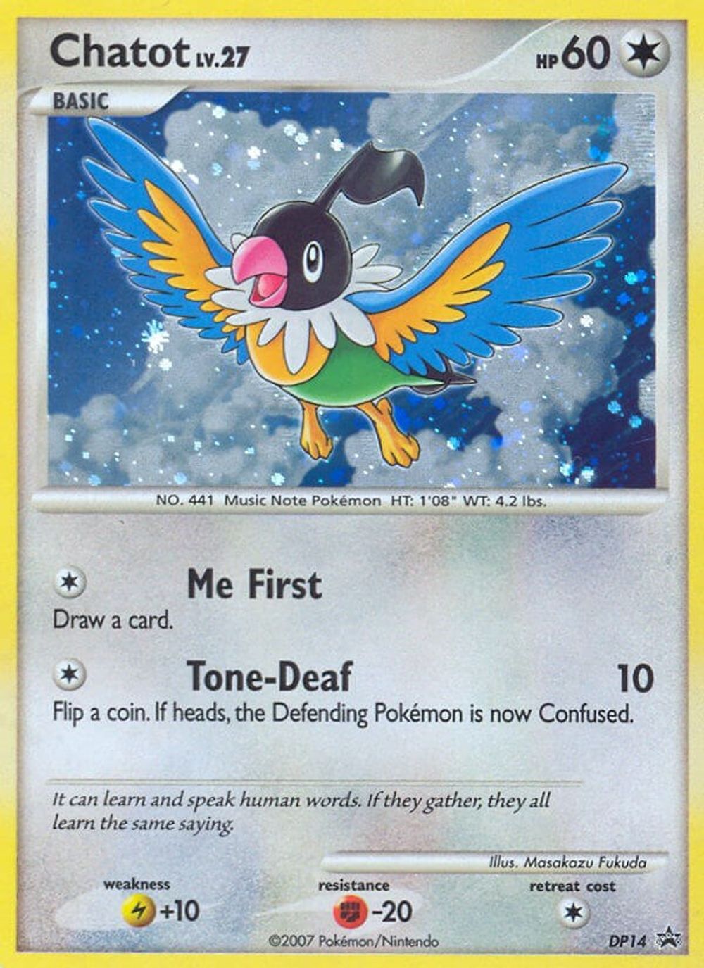 Chatot - DP14 — Diamond and Pearl Promos
