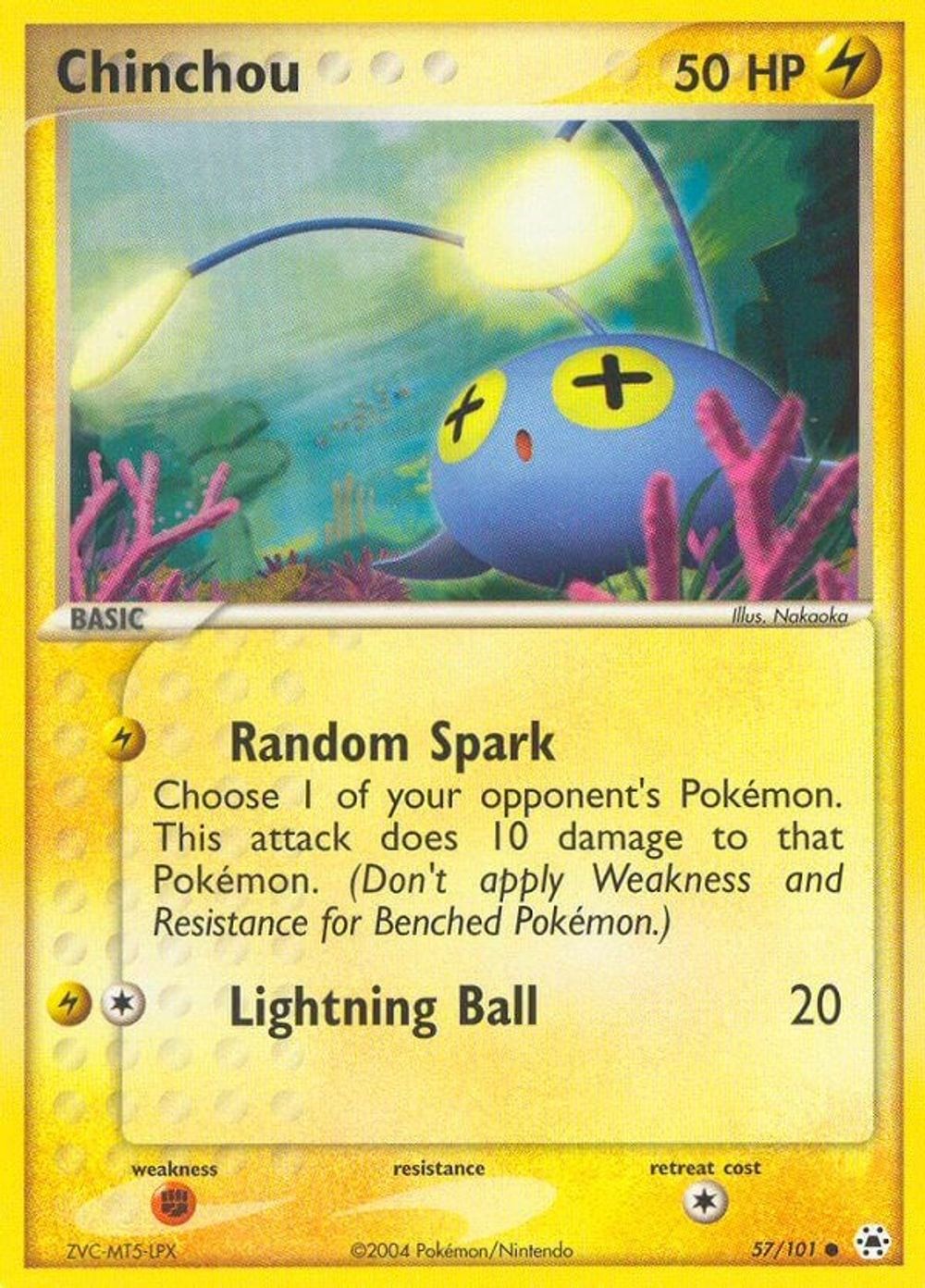 Chinchou - 57/101 — Hidden Legends