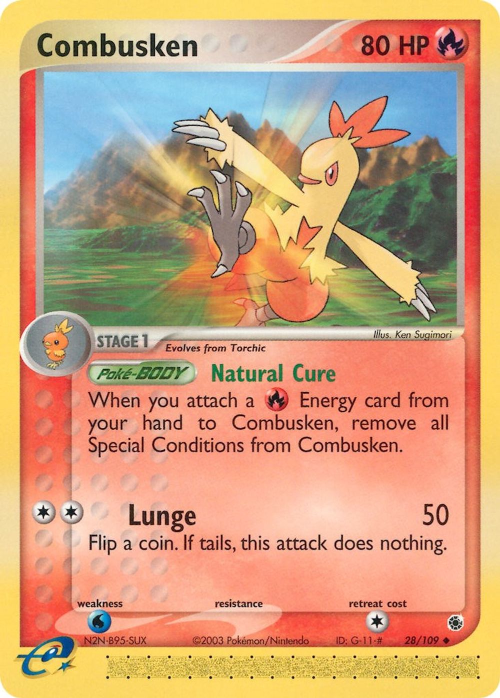 Combusken - 28/109 — Ruby and Sapphire