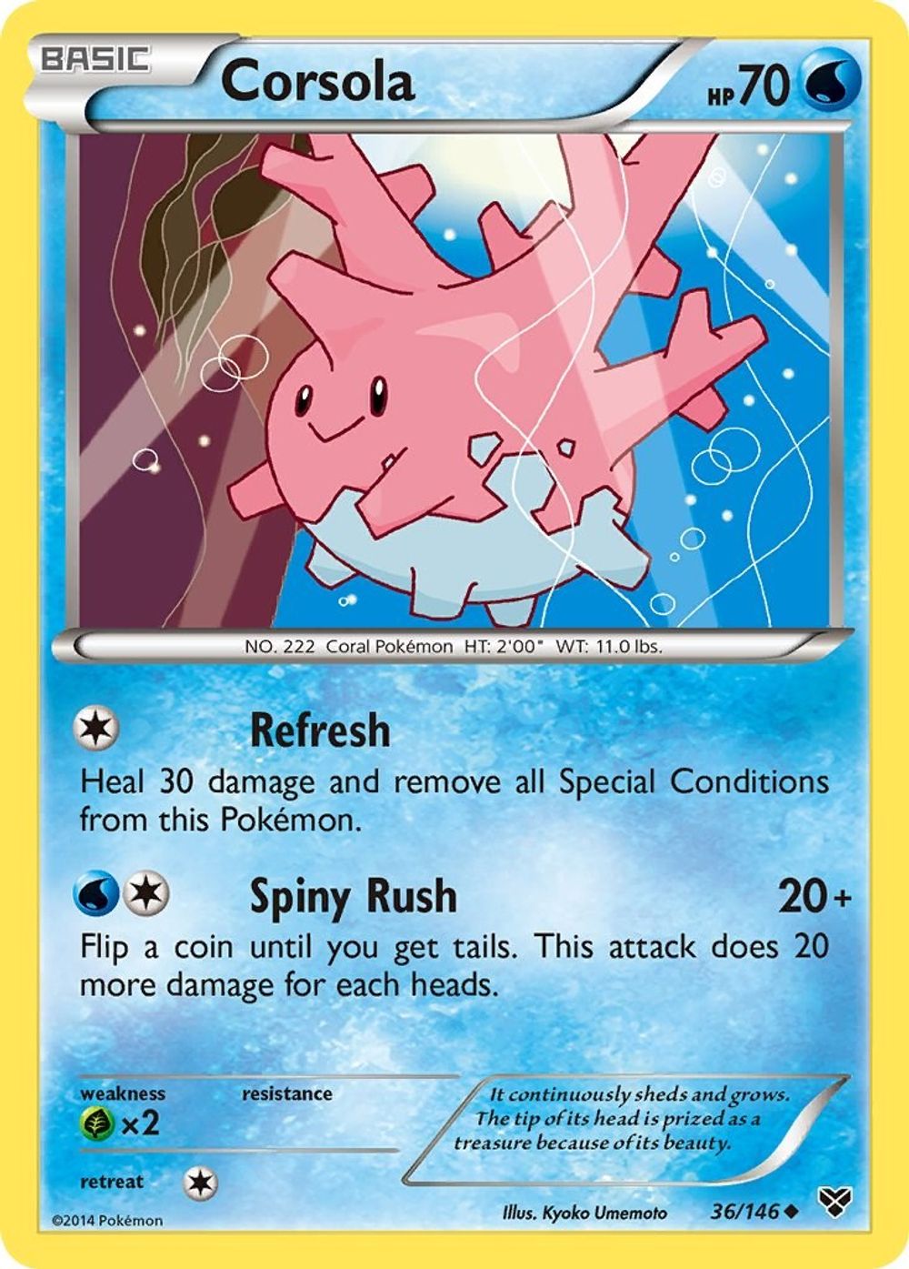 Corsola — XY Base Set