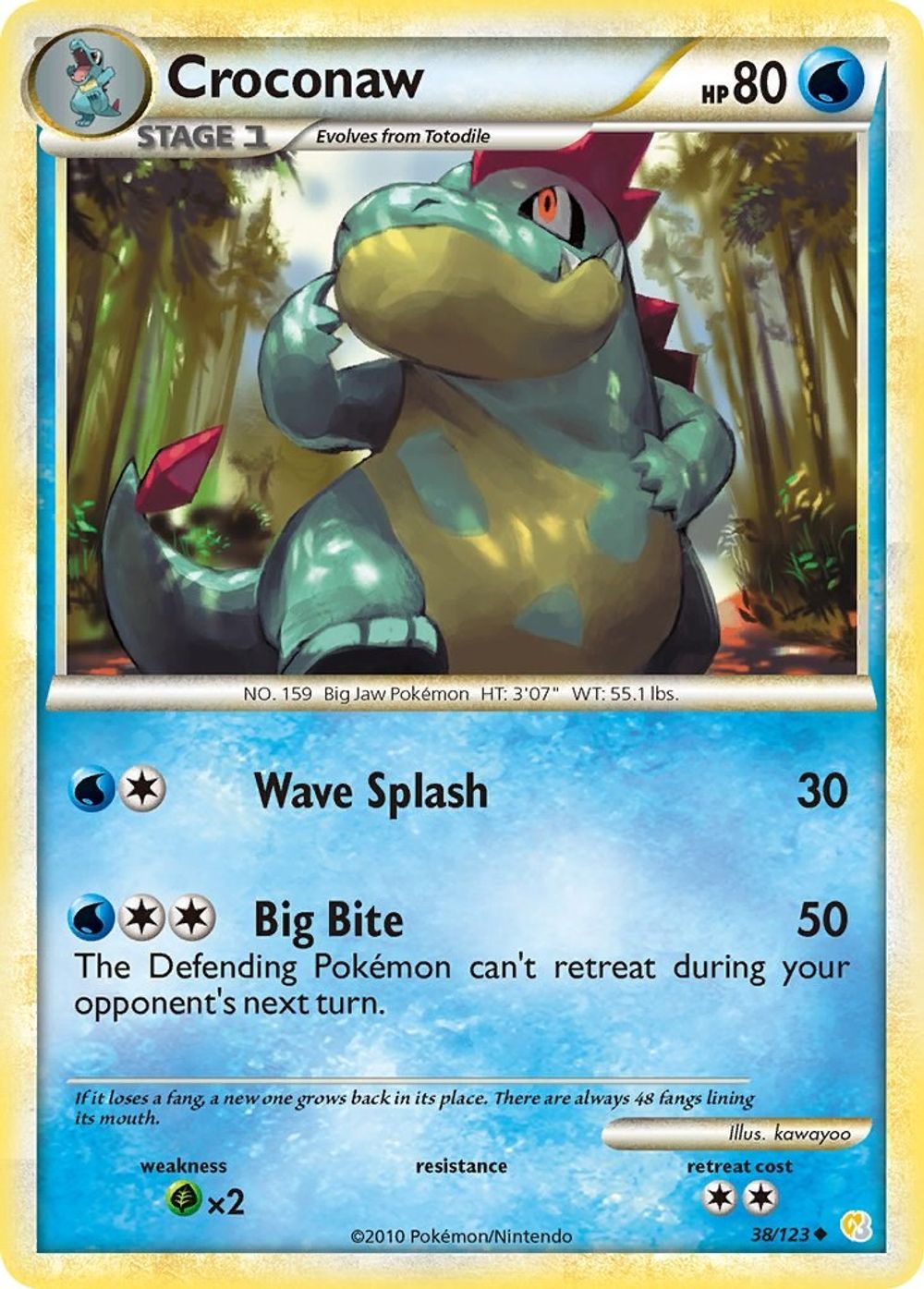 Croconaw — HeartGold SoulSilver