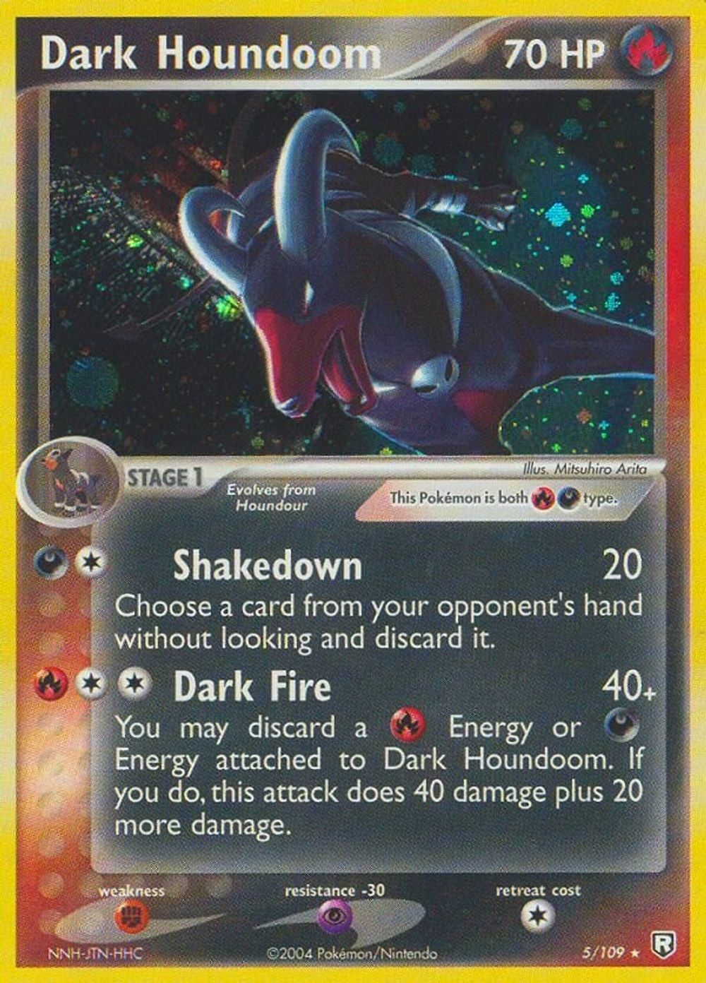Dark Houndoom - 005/109 — Team Rocket Returns