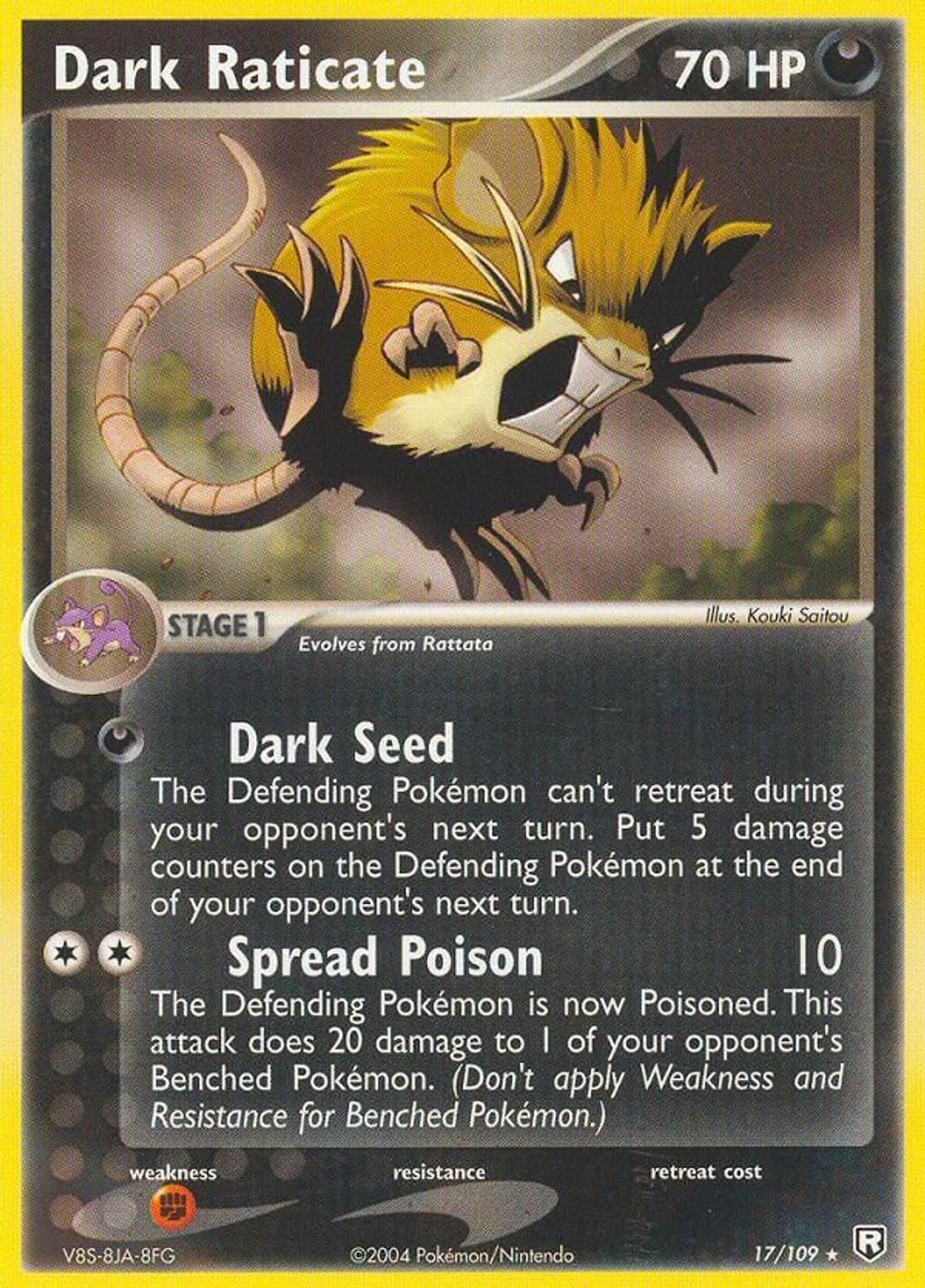 Dark Raticate — Team Rocket Returns