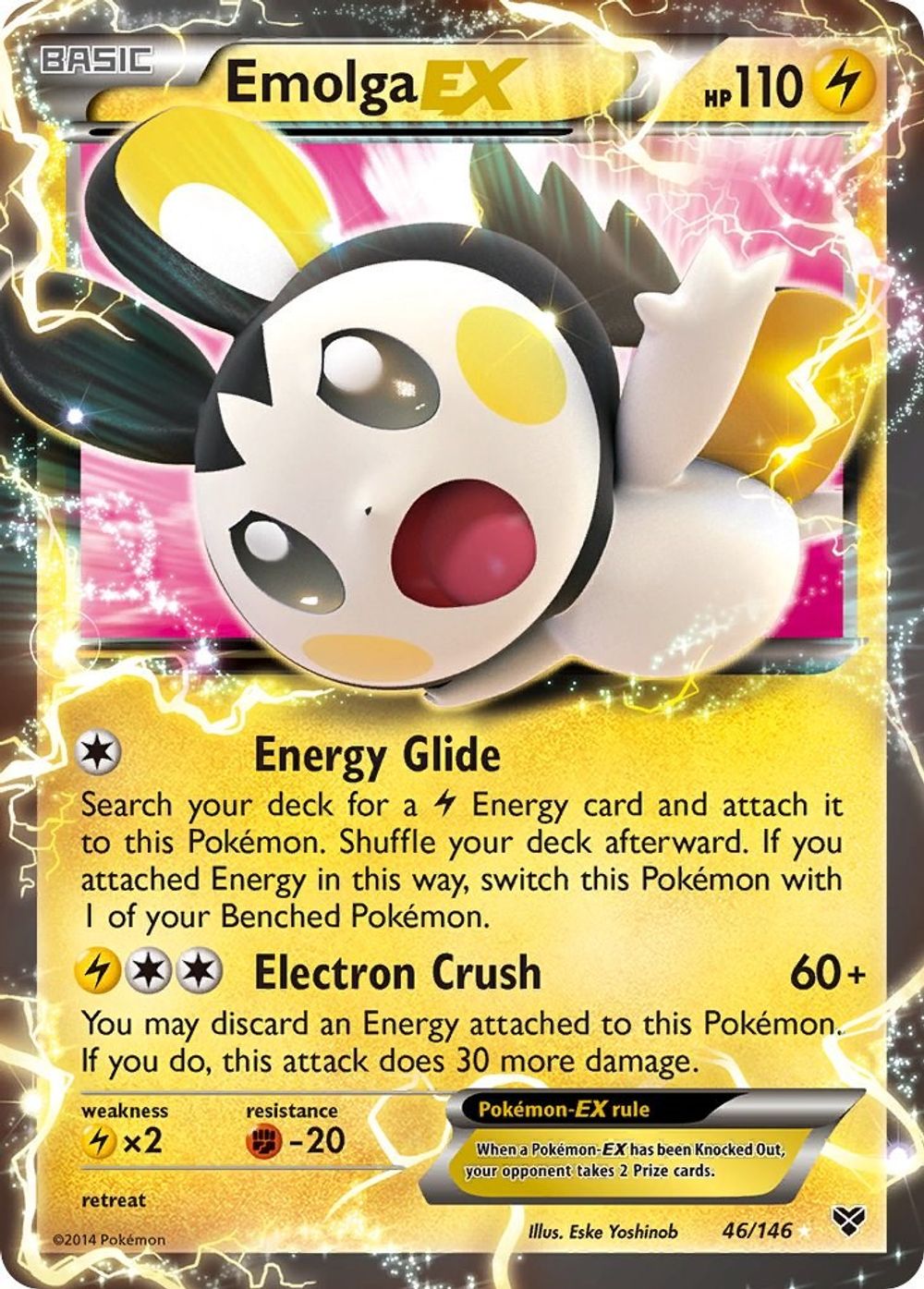 Emolga EX — XY Base Set