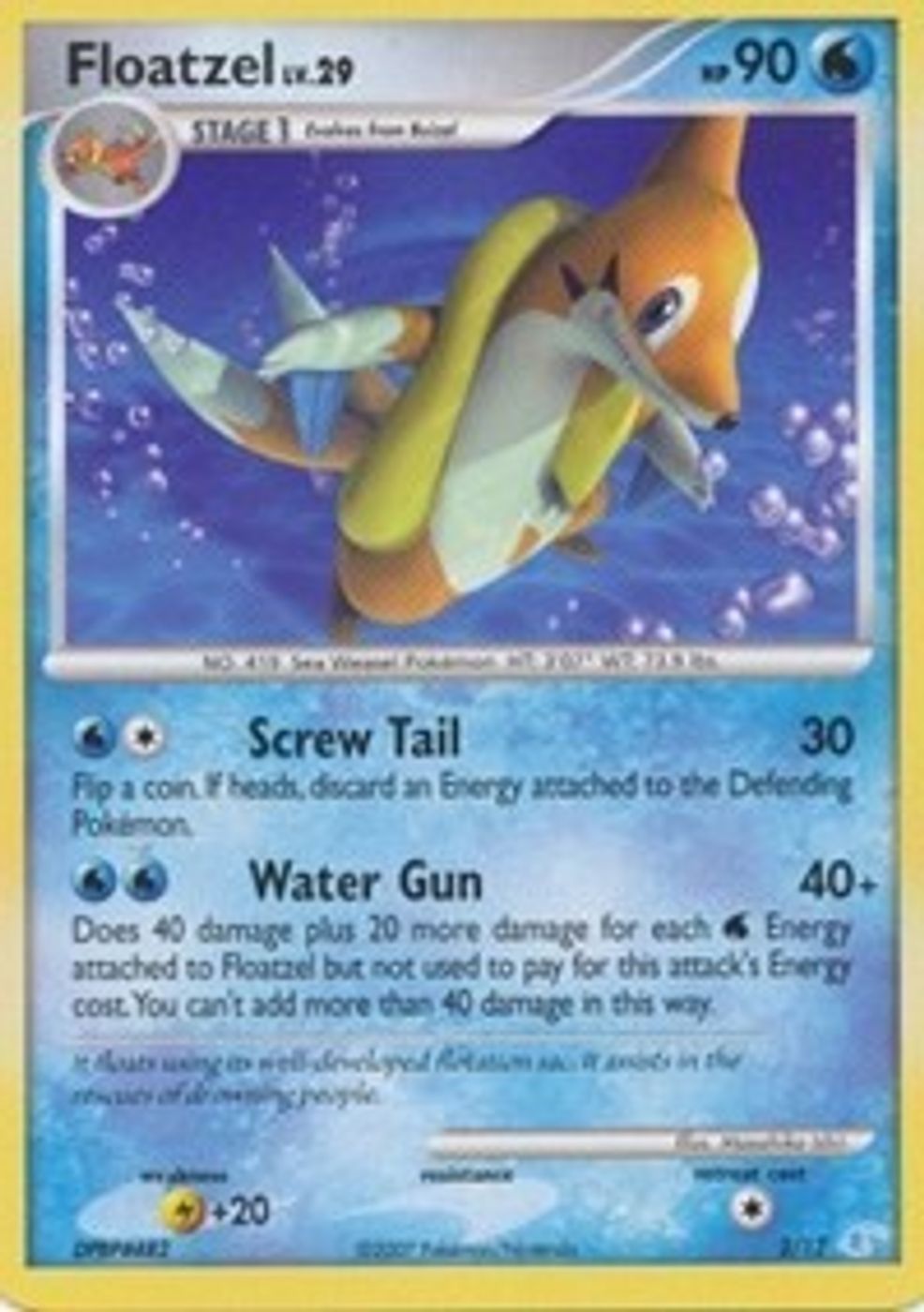 Floatzel — DP Trainer Kit: Manaphy & Lucario