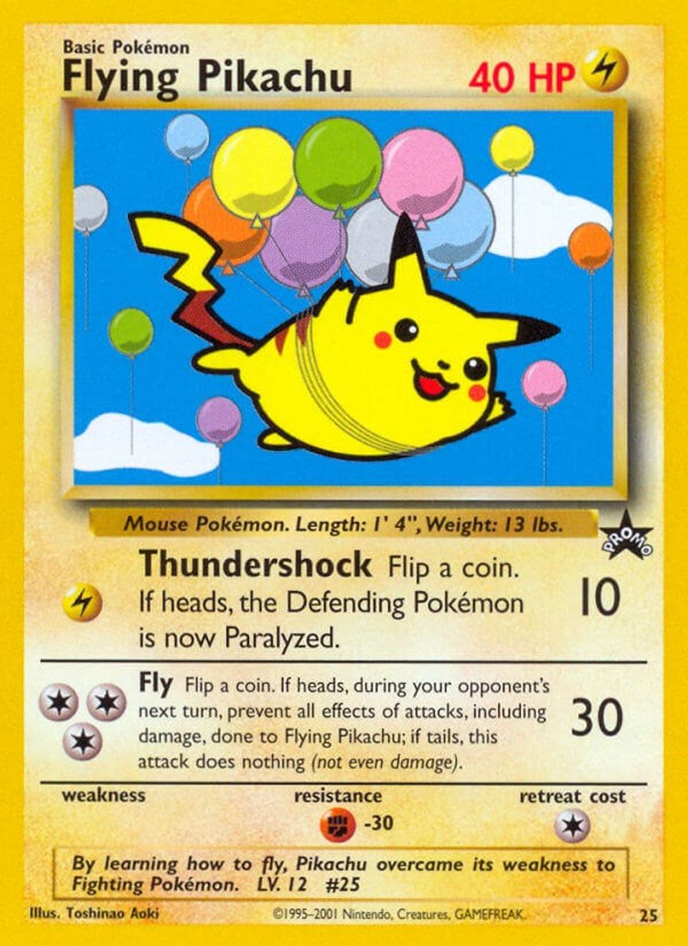 Flying Pikachu — WoTC Promo