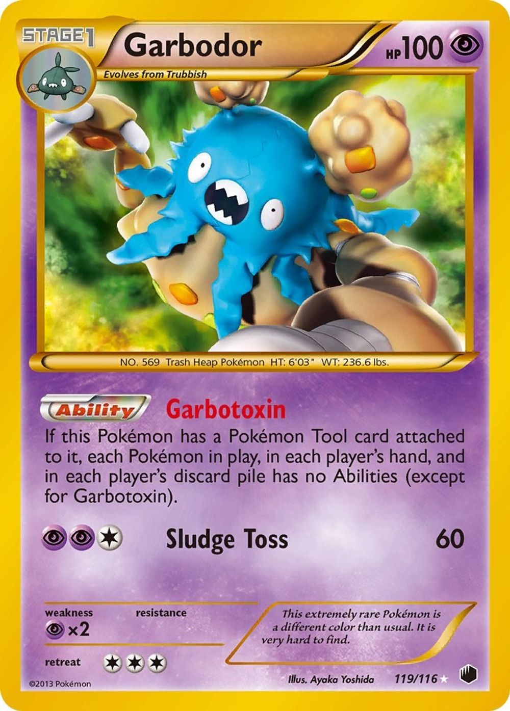 Garbodor (119 Secret Rare) — Plasma Freeze