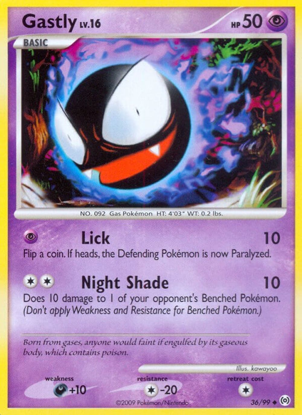 Gastly (36) — Arceus