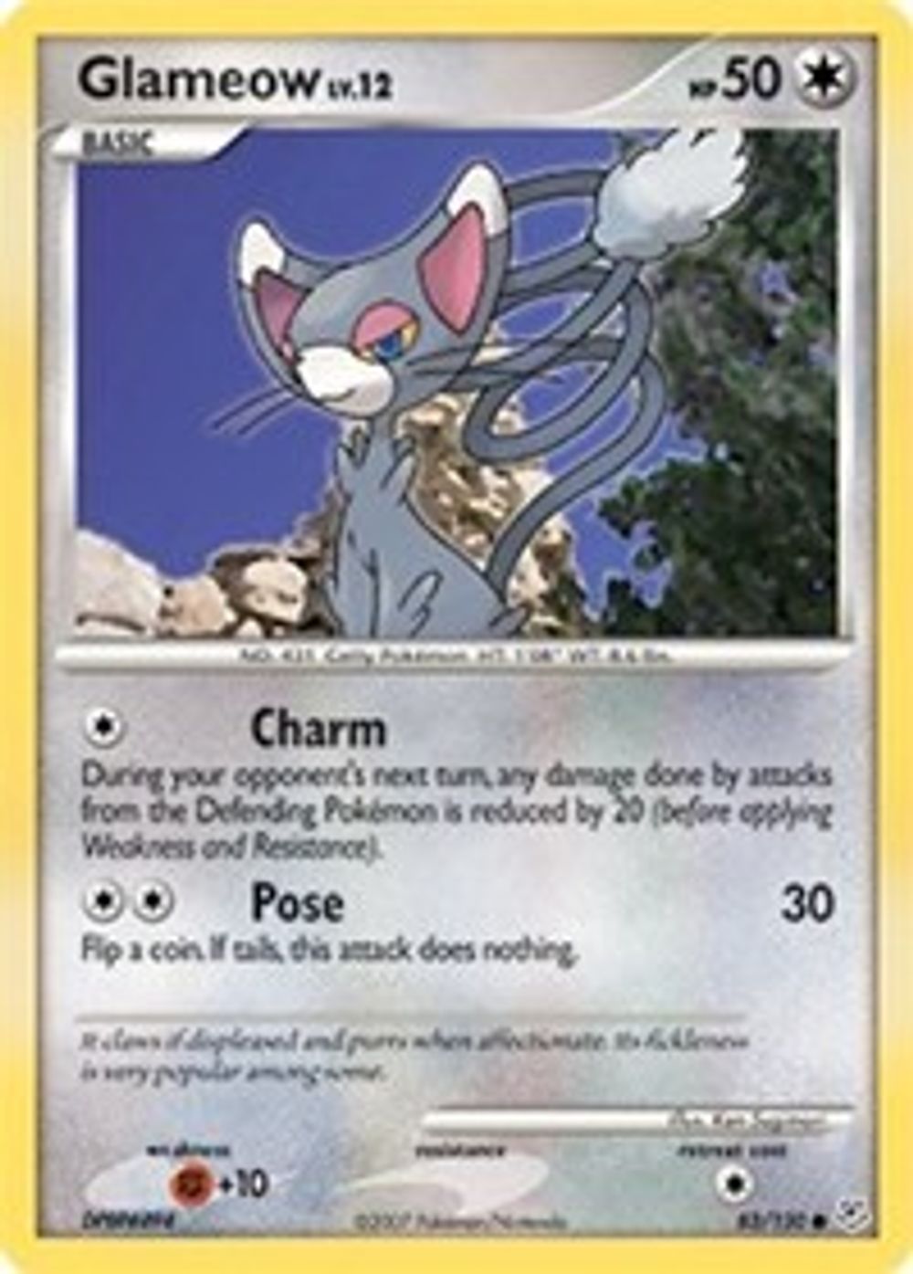 Glameow — Diamond and Pearl