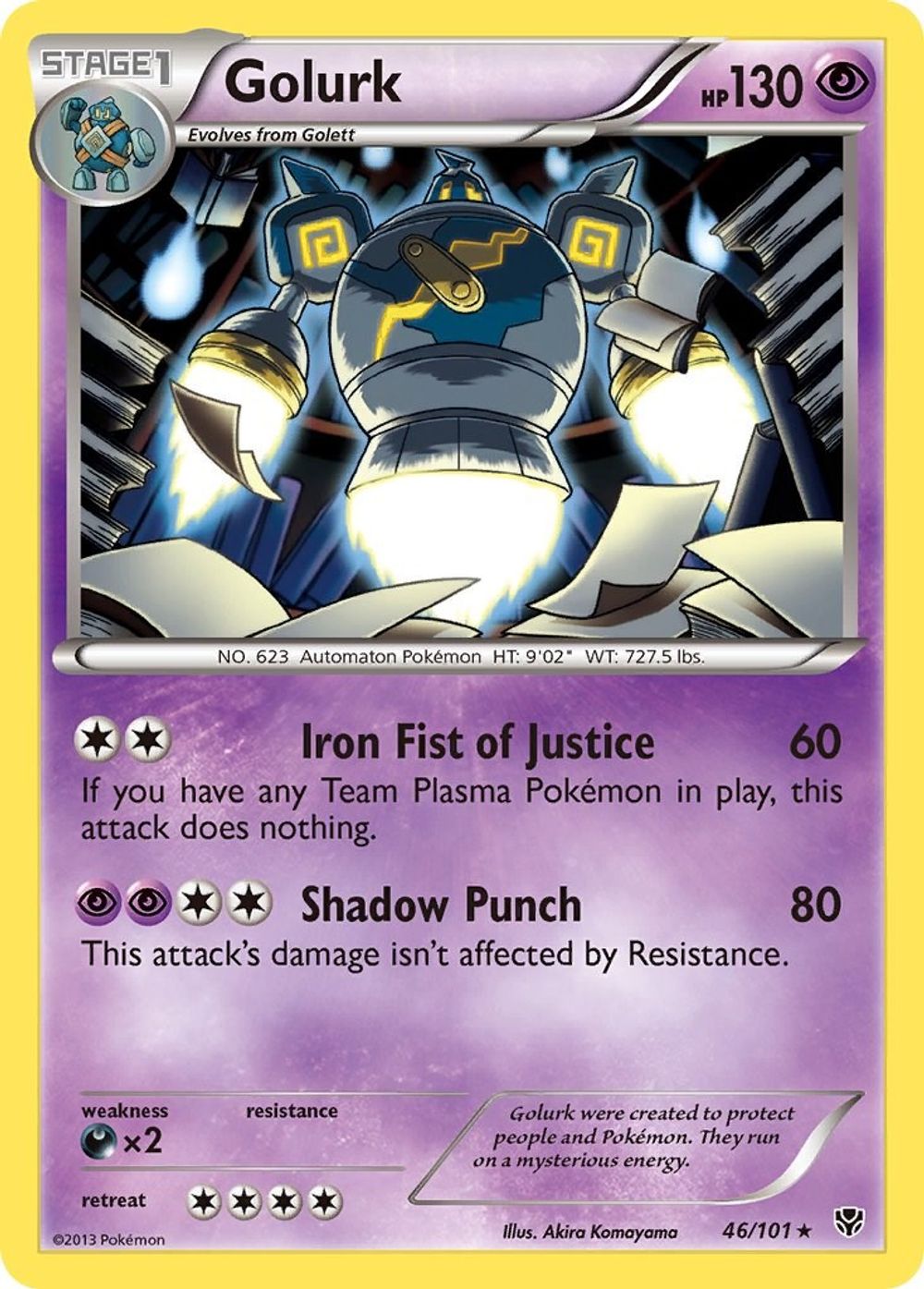 Golurk — Plasma Blast