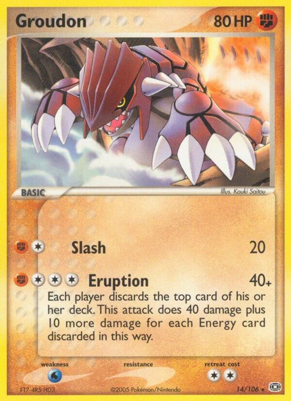 Groudon - 014/106 — Emerald