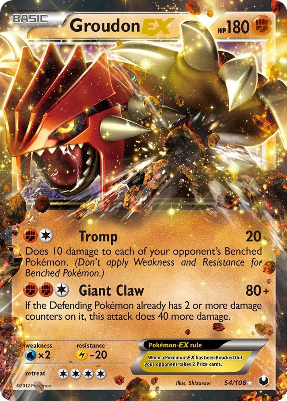 Groudon EX — Dark Explorers