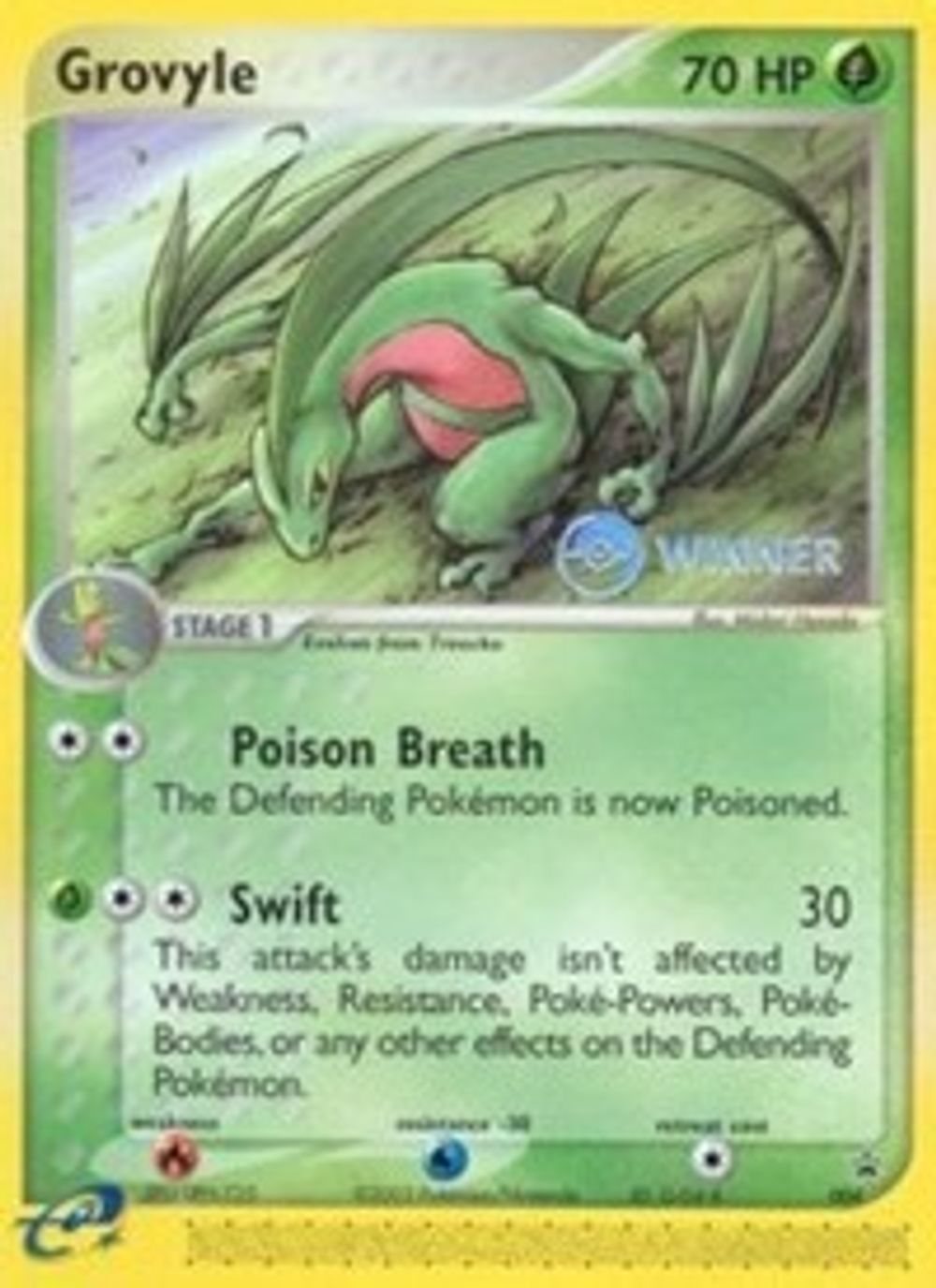 Grovyle - 004 (e-League) [Winner] — Nintendo Promos