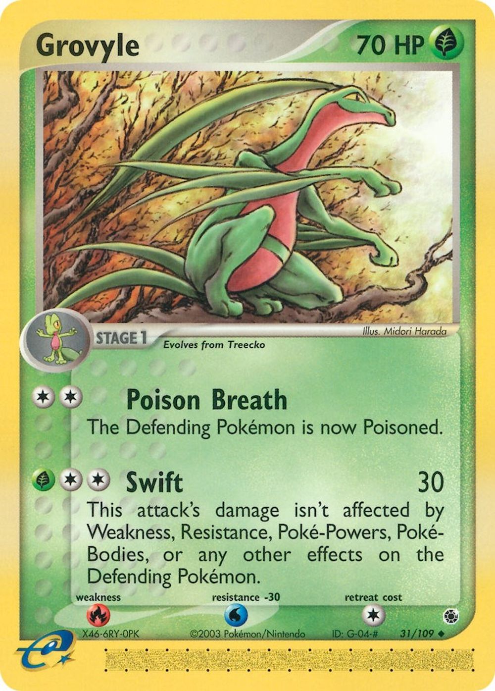 Grovyle - 31/109 — Ruby and Sapphire
