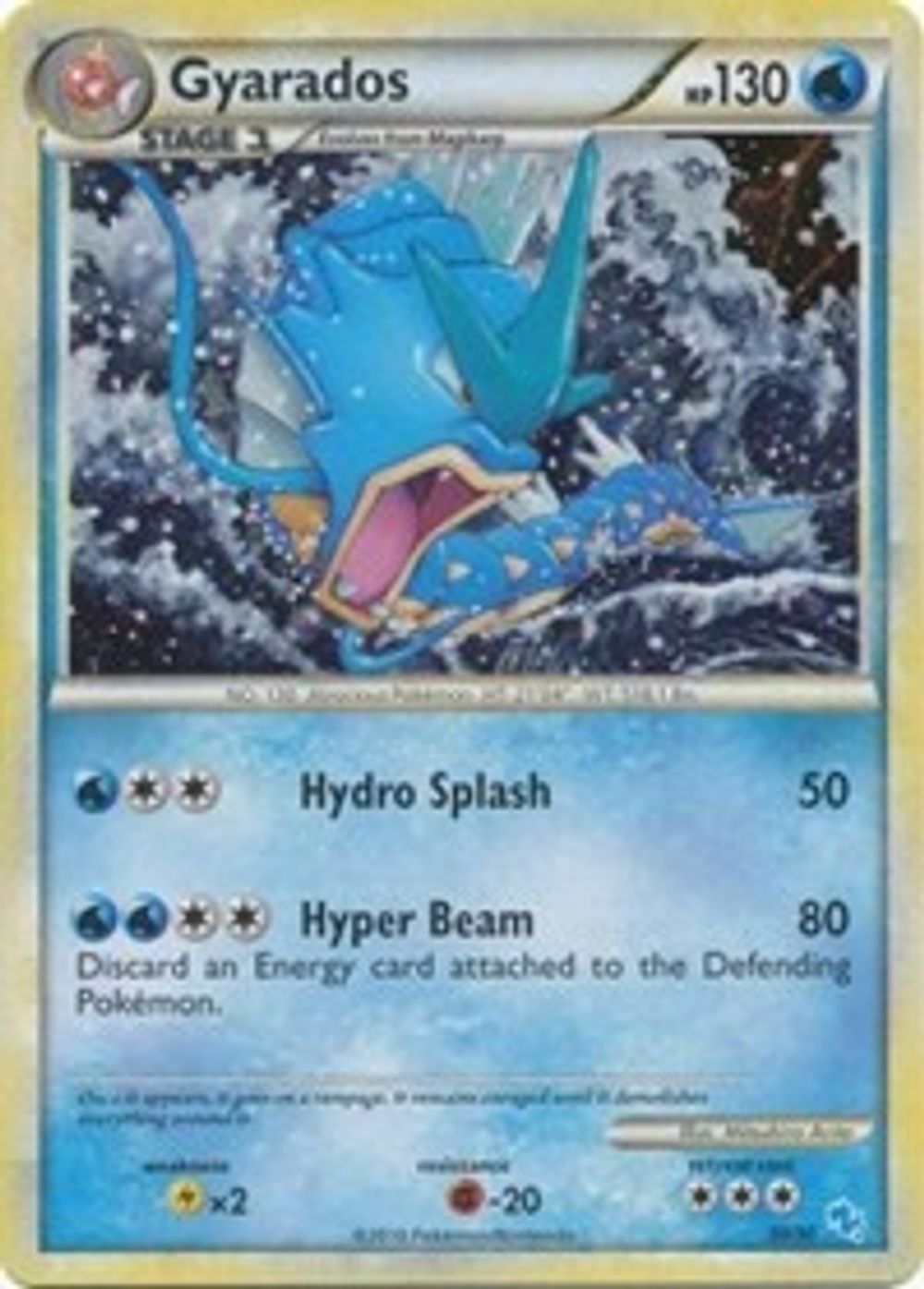 Gyarados (#30 Holo) — HGSS Trainer Kit: Gyarados & Raichu