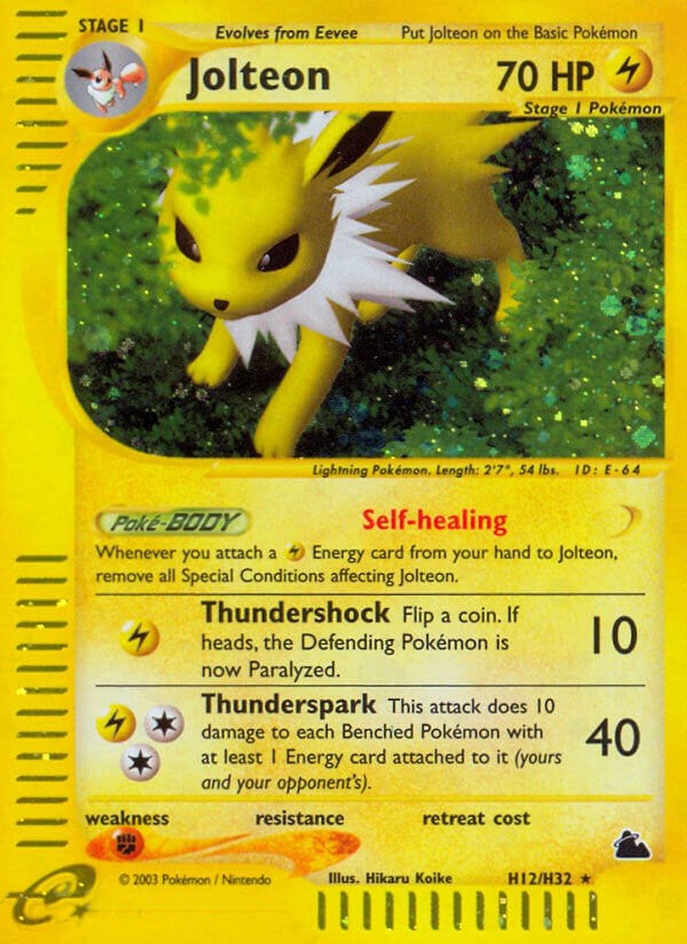 Jolteon (H12) — Skyridge