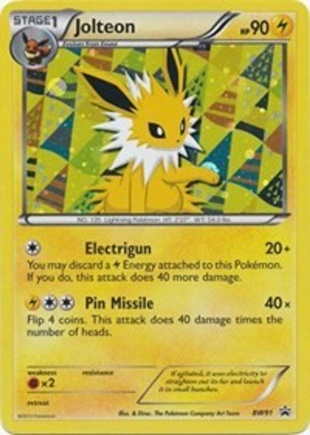 Jolteon - BW91 — Black and White Promos