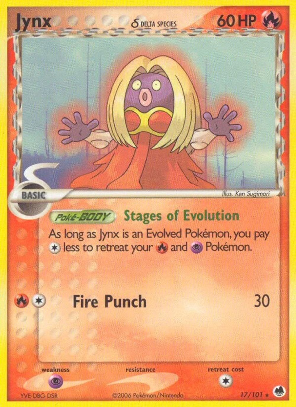 Jynx (Delta Species) — Dragon Frontiers