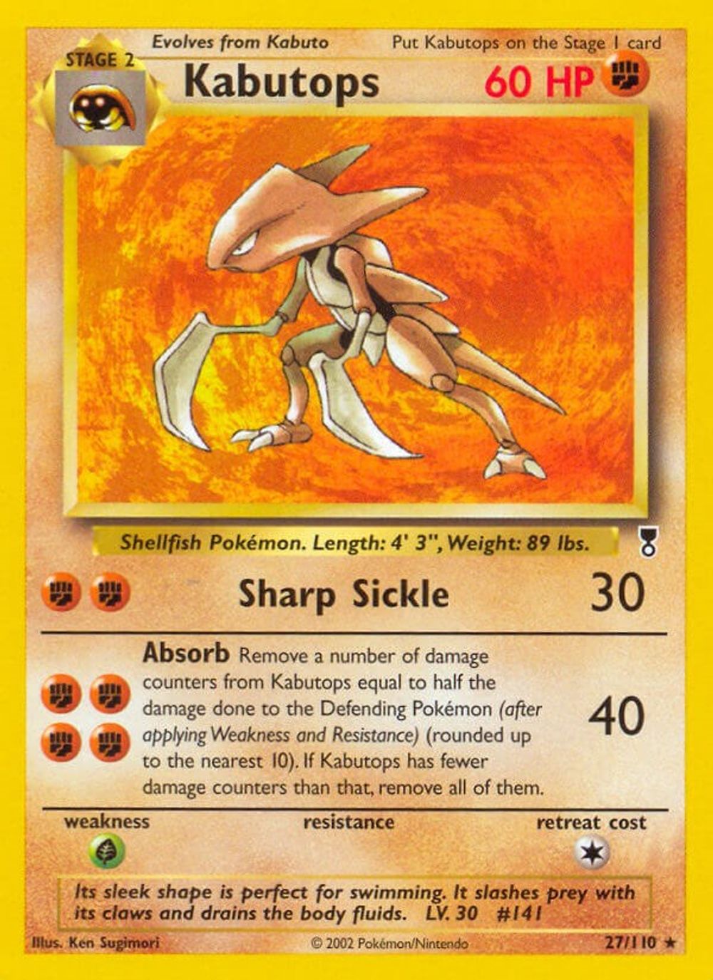 Kabutops — Legendary Collection
