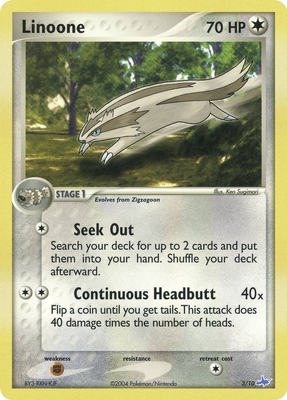 Linoone — EX Trainer Kit 1: Latias & Latios